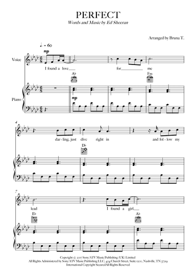 Perfect (arr. Bruna T.)
