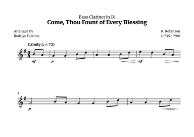 Come Thou Fount of Every Blessing (arr. Rodrigo Faleiros)