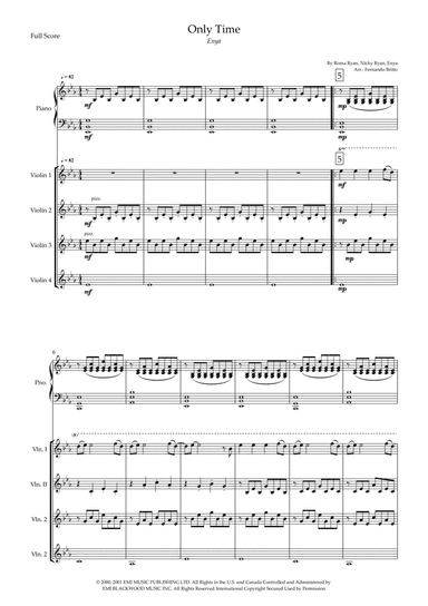 Only Time (arr. Fernando Britto)