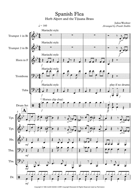 Spanish Flea (arr. Frank Stubbs)