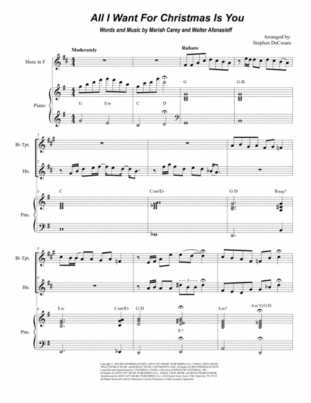 All I Want For Christmas Is You (arr. Stephen DeCesare)