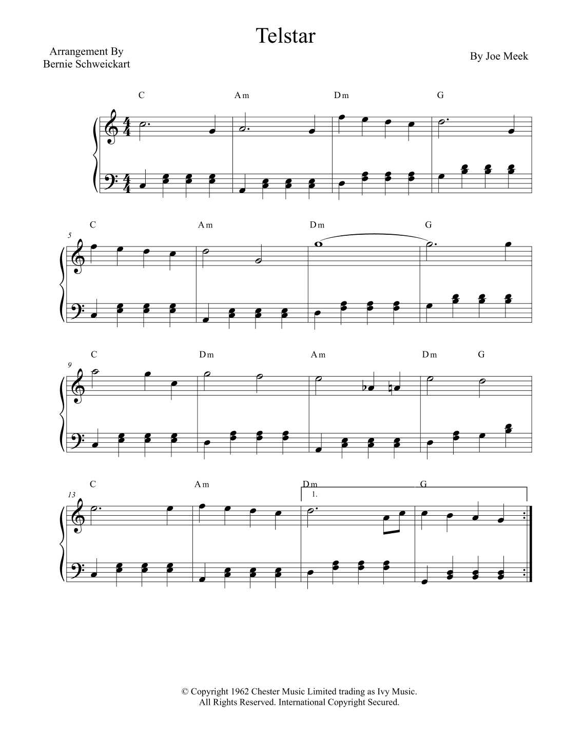 Telstar (arr. Bernie Schweickart)