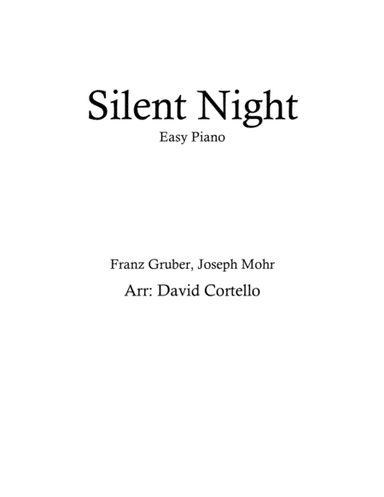 Silent Night (arr. David Cortello)
