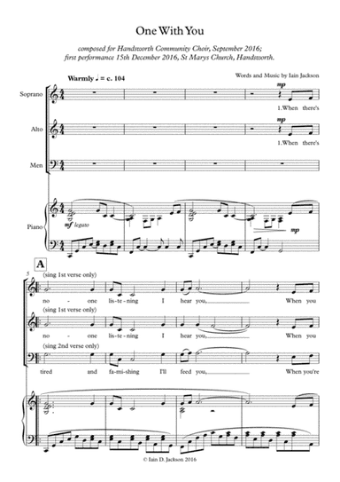 One With You SAB Choir