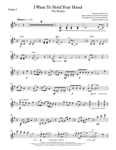I Want To Hold Your Hand (arr. Lorento Golofeev)