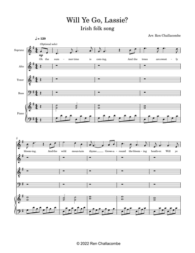 Will ye go, Lassie? (arr. Ren Challacombe)