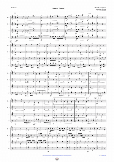 Dance, Dance! (Hungarian folk tune csardas) (arr. Josef Štastný)