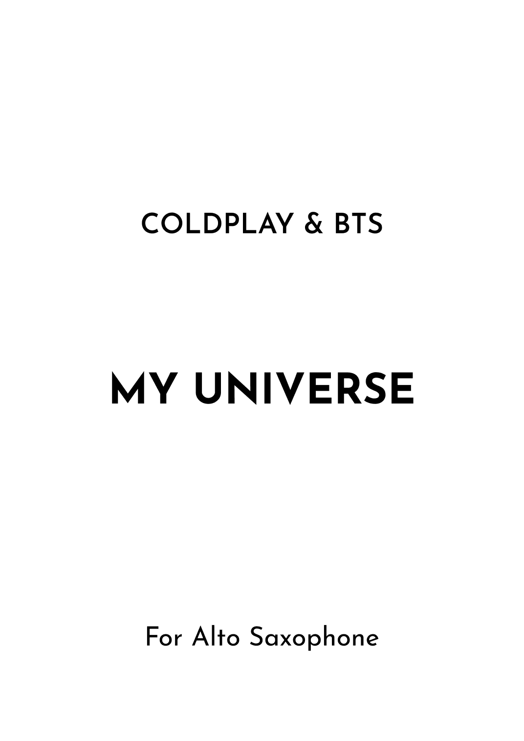 My Universe (arr. Jireh J.)