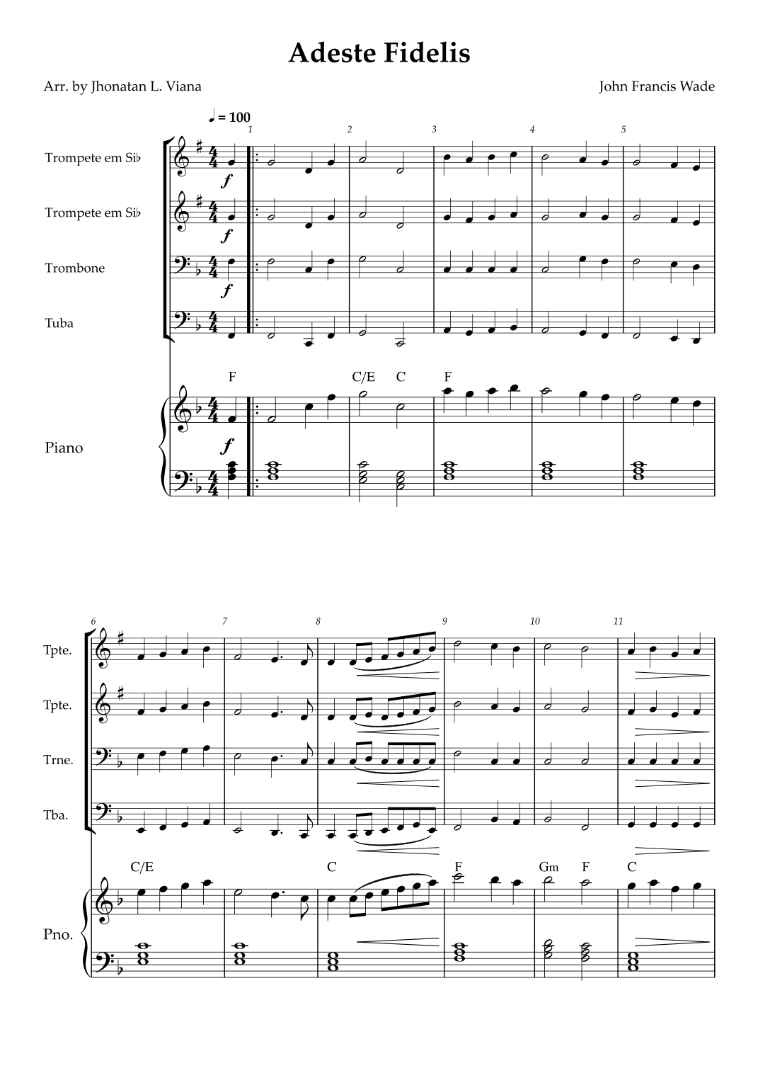 Adeste Fidelis (arr. Jhonatan Lucio Viana)