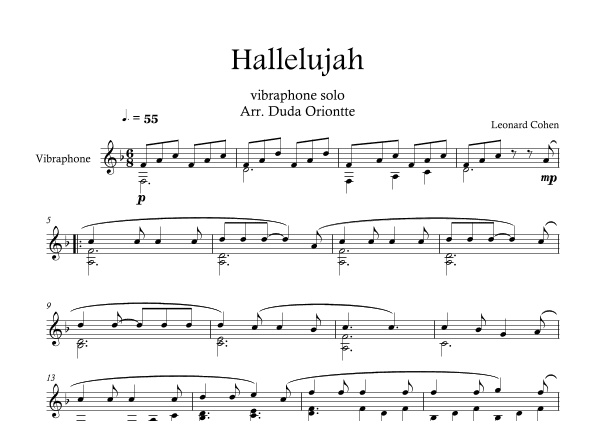 Hallelujah (arr. Duda Oriontte)