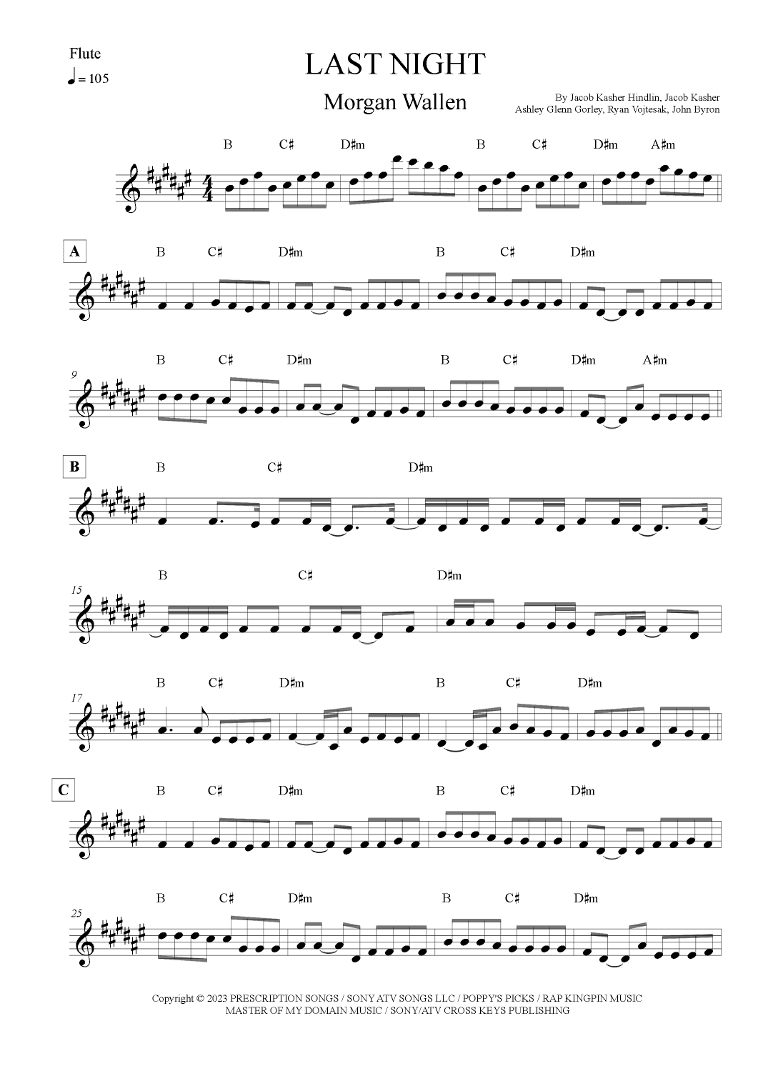 Last Night (arr. Leo Silva)