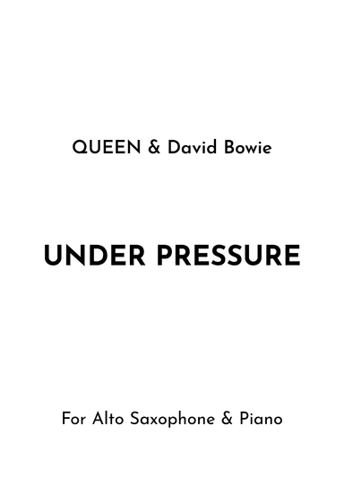 Under Pressure (arr. Jireh J.)