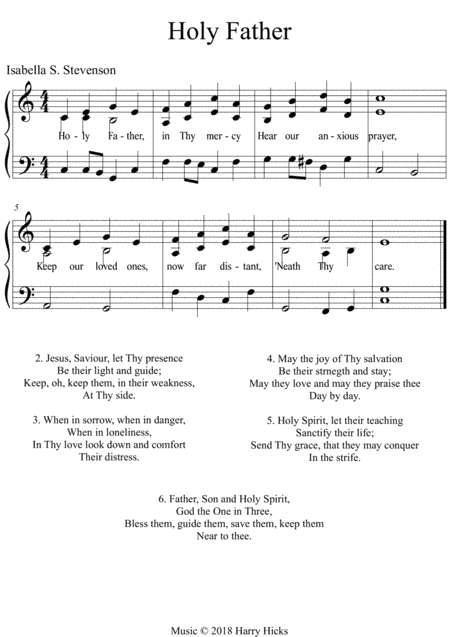 Holy Father. A new tune to a wonderful old hymn.