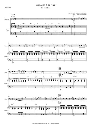 Wouldn't It Be Nice (arr. Fernando Britto)