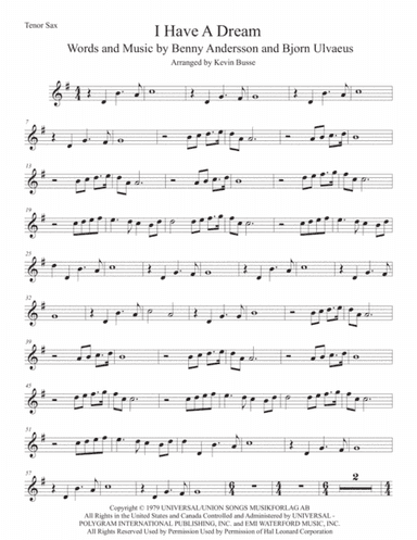 I Have A Dream (arr. Kevin Busse)