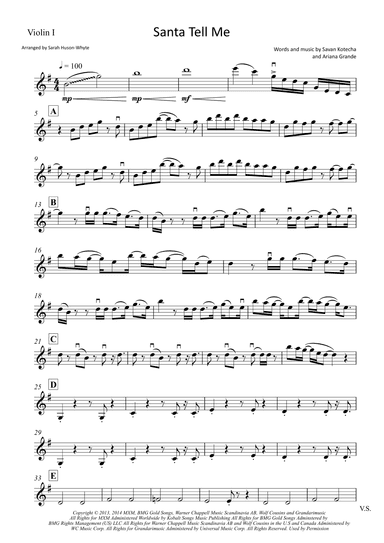 Santa Tell Me (arr. Sarah Huson-Whyte)