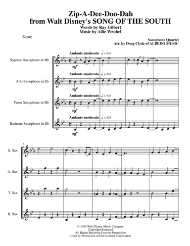 Zip-A-Dee-Doo-Dah (arr. Doug Clyde)