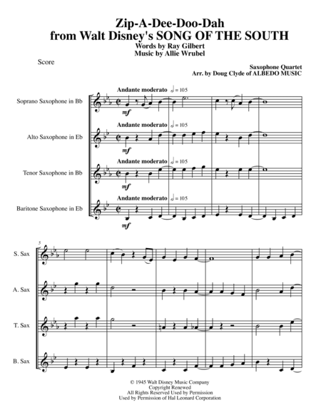 Zip-A-Dee-Doo-Dah (arr. Doug Clyde)