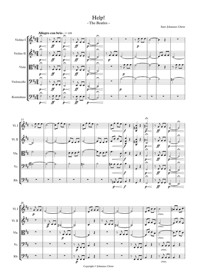 Help! (arr. Johannes Christ)