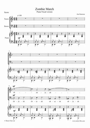Zombie March (piano/vocal)