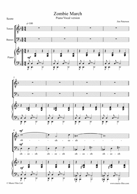 Zombie March (piano/vocal)