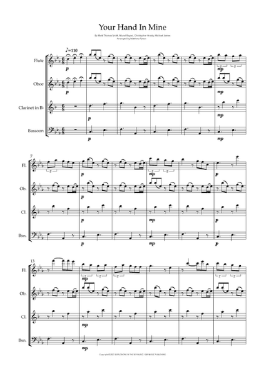 Your Hand In Mine (arr. Matthew pyeon)