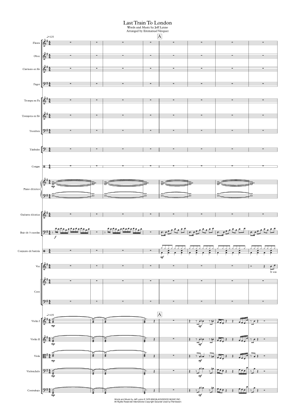 Last Train To London (arr. Emmanuel Christian Vazquez Miguel)