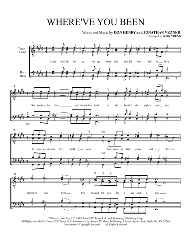 Where've You Been (arr. Kirk Young)