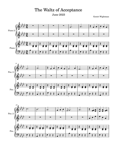 The Waltz of Acceptance (duet)