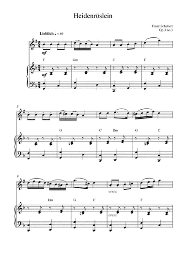 Heidenröslein (op.3 no.3) (arr. Kaiserin Rebecca)