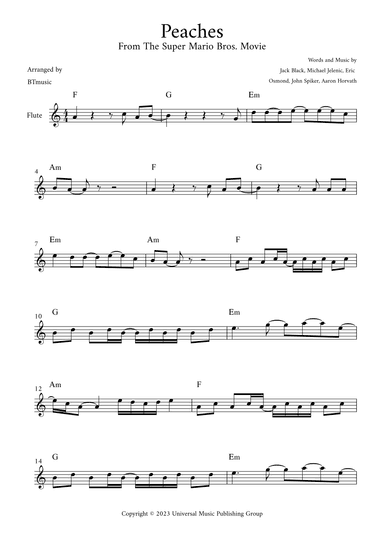 Peaches (arr. BTmusic)