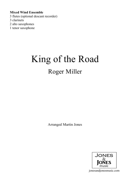 King Of The Road (arr. Martin Jones)