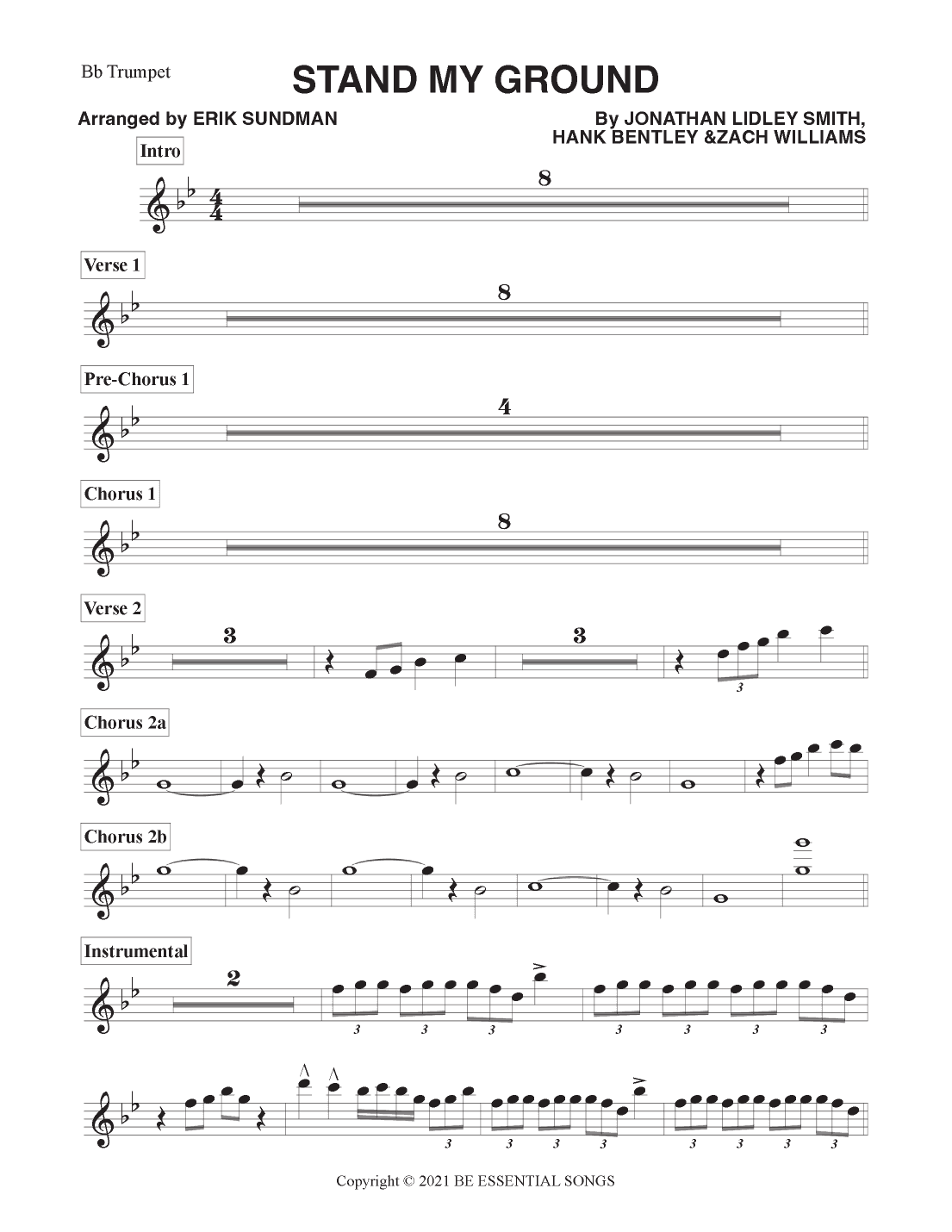 Stand My Ground (arr. Erik Sundman)