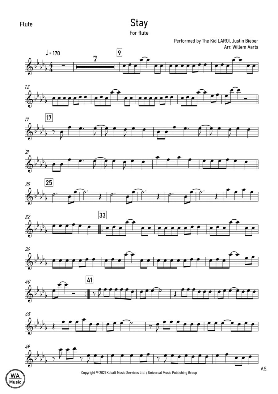 Stay (arr. Willem Aarts)