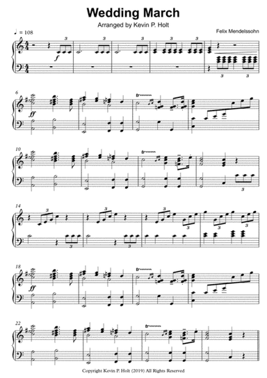 Wedding March - Felix Mendelssohn (arr. Kevin P. Holt)