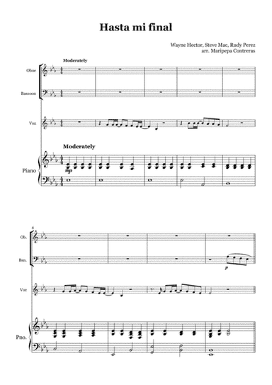 Hasta Mi Final (arr. M. Contreras)