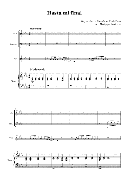 Hasta Mi Final (arr. M. Contreras)