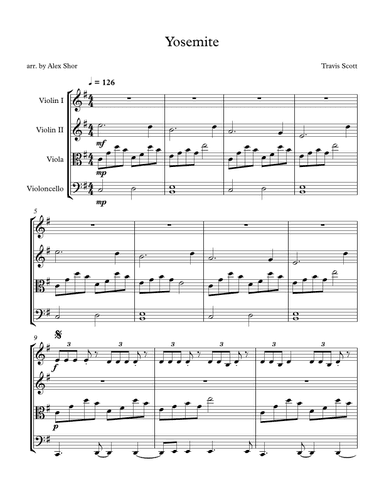 Yosemite (arr. Alex Shor)