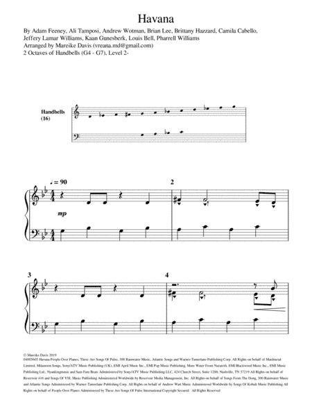 Havana (arr. Mareike Davis)