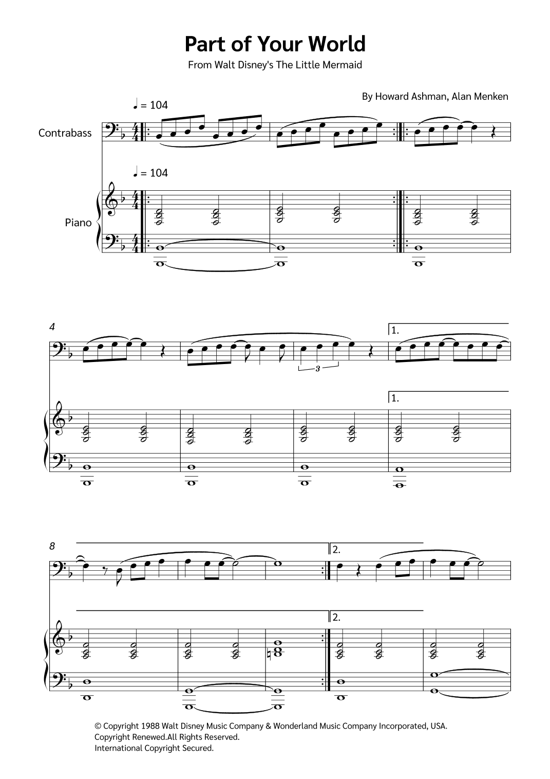 Part Of Your World (arr. Jackson Spindler)