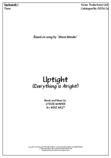 Uptight (everything's Alright) (arr. Michael Storeton-West)