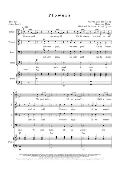 Flowers (arr. Jean Szulc)