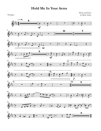 Hold Me In Your Arms (arr. David Lartey)