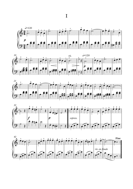 Easy short piano melodies of 19th Century (arr. Museus)