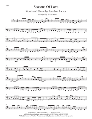 Seasons Of Love (arr. Kevin Busse)
