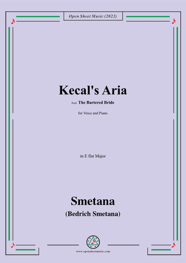 Smetana-Kecal's Aria,in E flat major (arr. OSM Press)