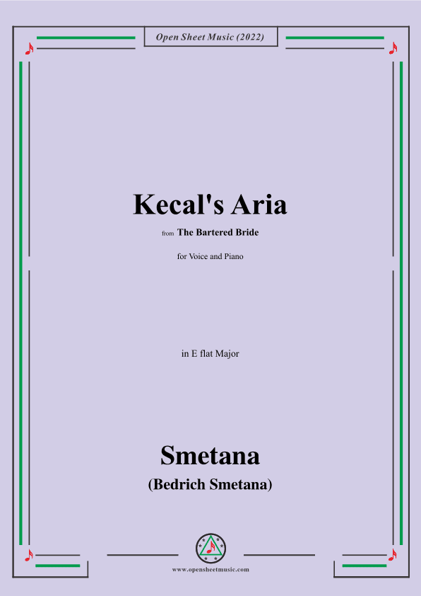 Smetana-Kecal's Aria,in E flat major (arr. OSM Press)