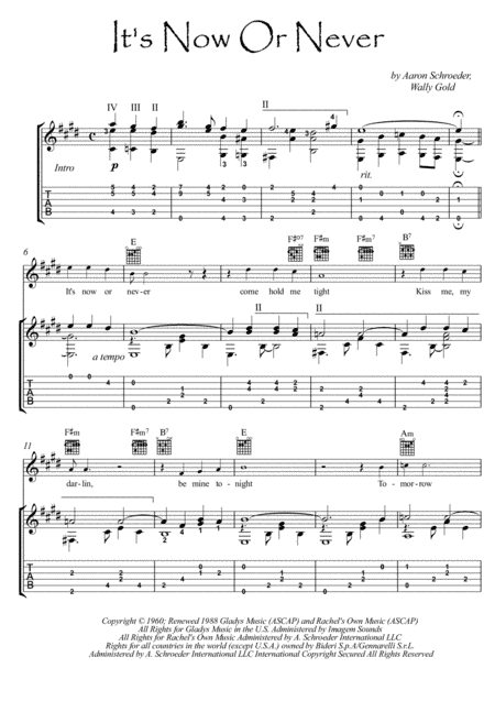 It's Now Or Never (arr. PianoSheetNow)