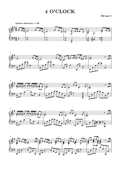 4 O'Clock (arr. FS Wu)