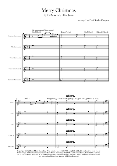 Merry Christmas (arr. Davi Rocha Campos)